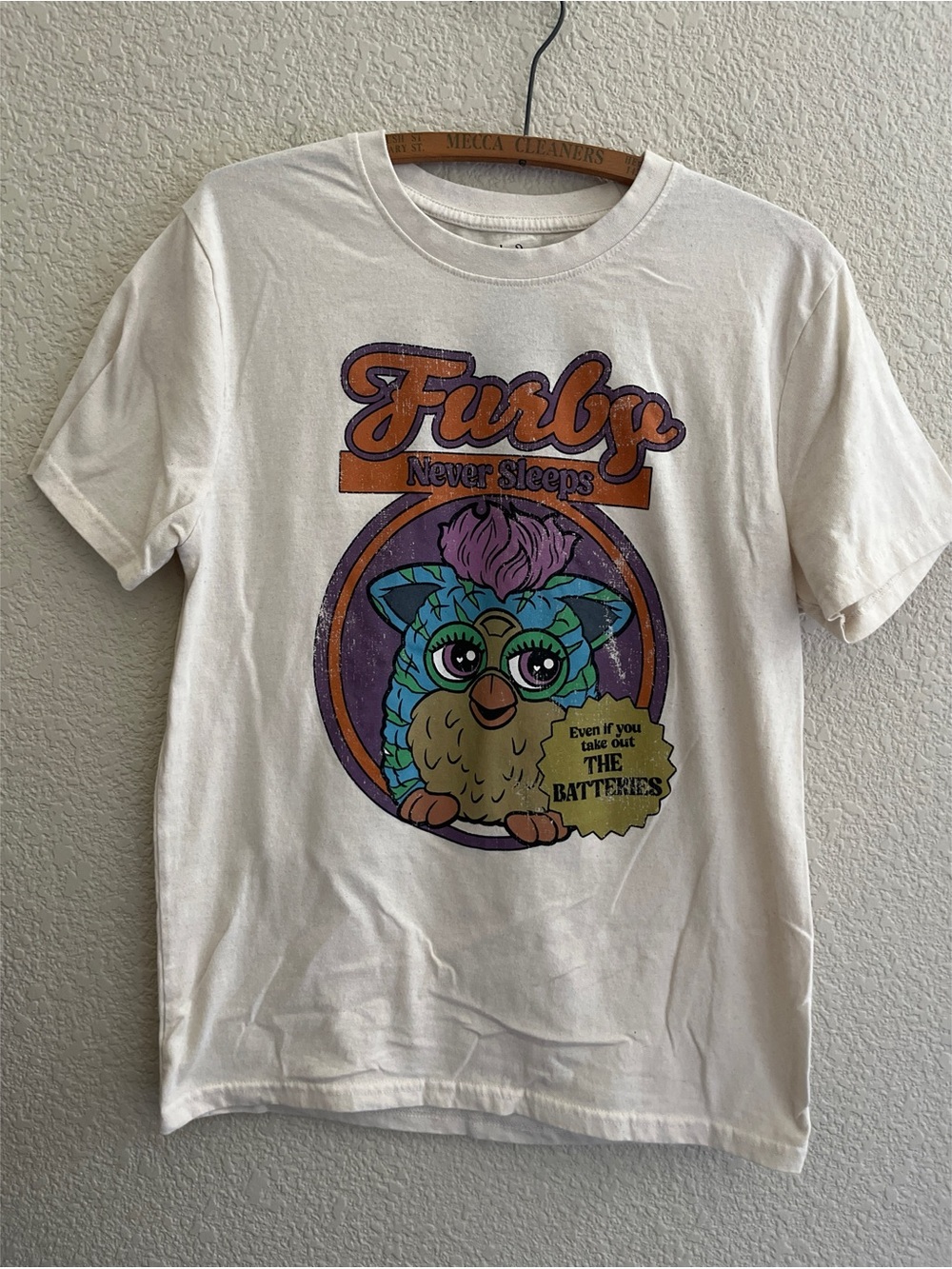 Furby Never Sleeps Short Sleeve Tee Unisex Size Medium